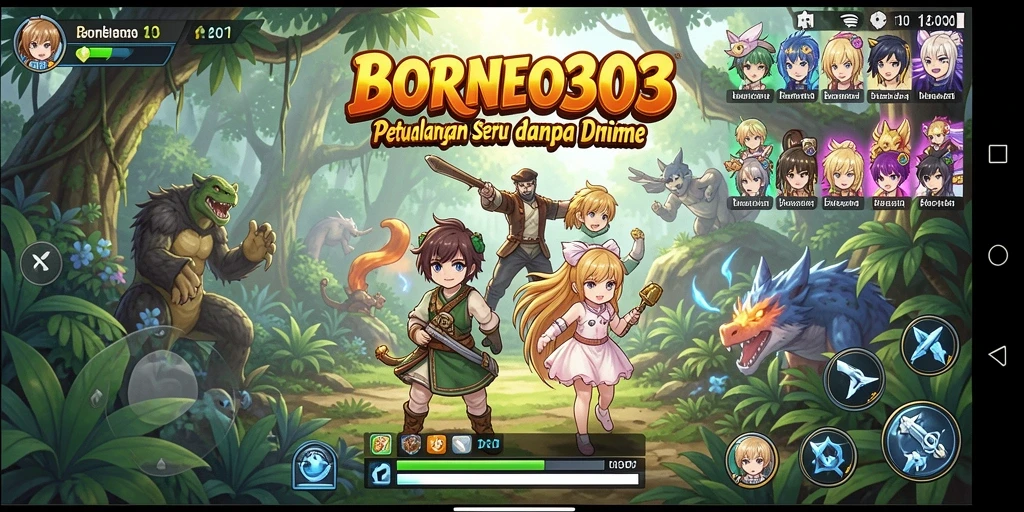 Tangkapan layar dari gameplay seru dalam BORNEO303.