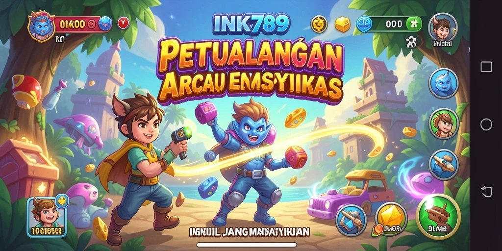 Tampilan gameplay yang seru dan penuh aksi dari INK789.