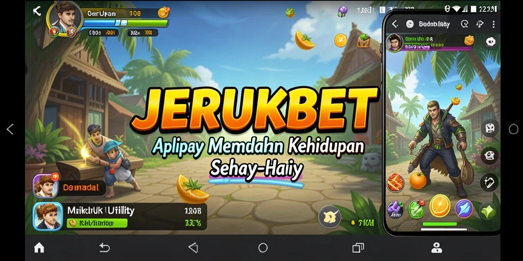 Tampilan utama JERUKBET dengan fitur pengingat dan catatan keuangan.