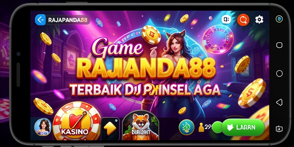 Tampilan gameplay menarik dalam RAJAPANDA88 dengan warna-warna cerah.