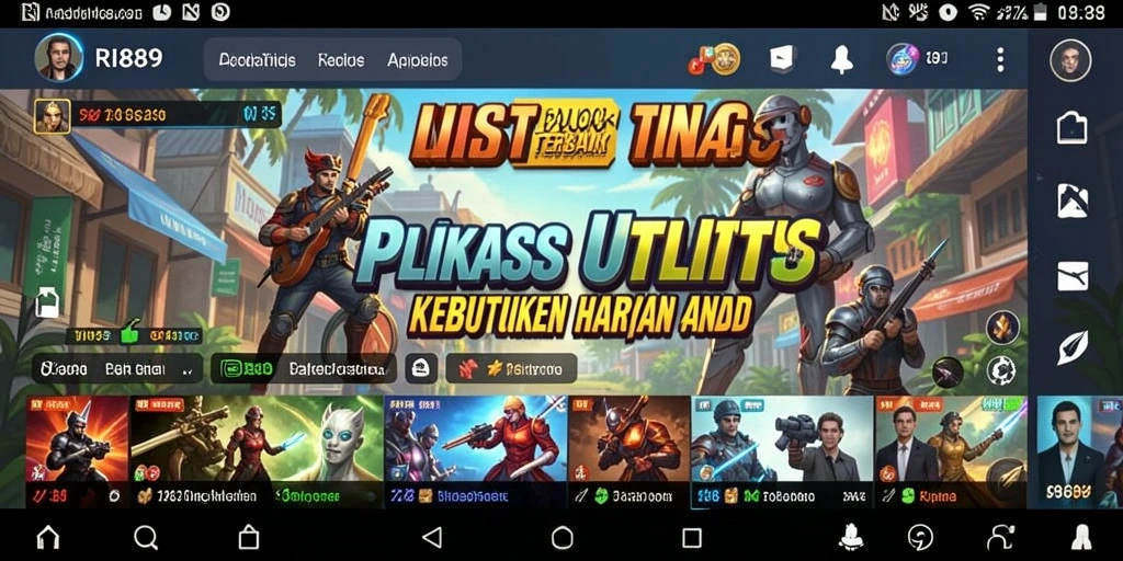 Tampilan antarmuka RI889 yang ramah pengguna.