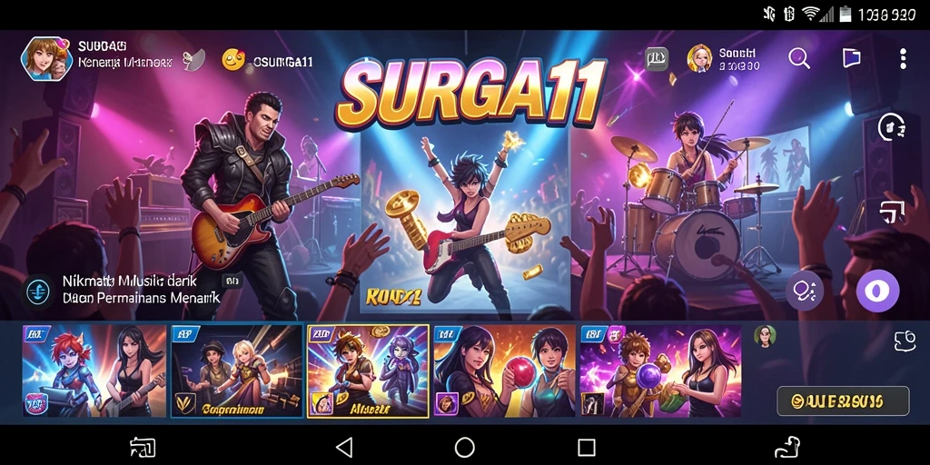 Tampilan gameplay SURGA11 yang menarik dan penuh warna.